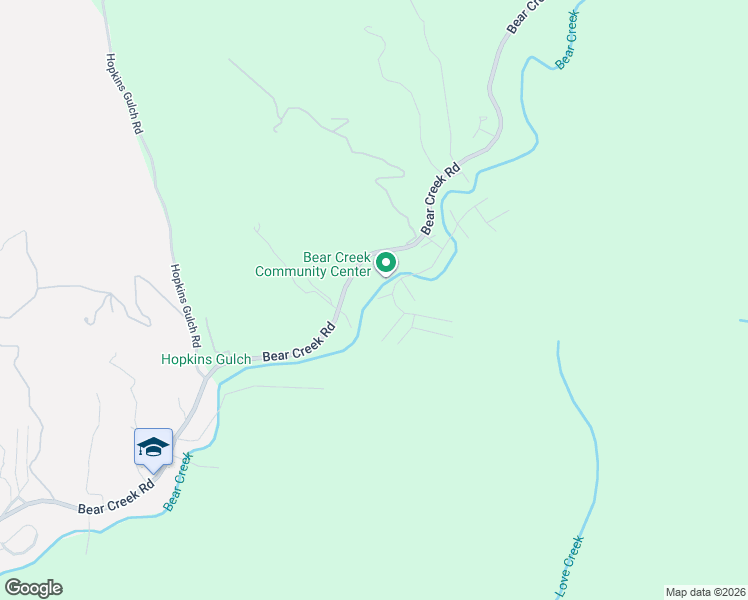 map of restaurants, bars, coffee shops, grocery stores, and more near 106 Maywood Drive in Boulder Creek