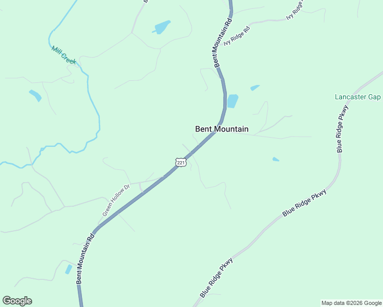 map of restaurants, bars, coffee shops, grocery stores, and more near U.S. 221 North Highway in Bent Mountain