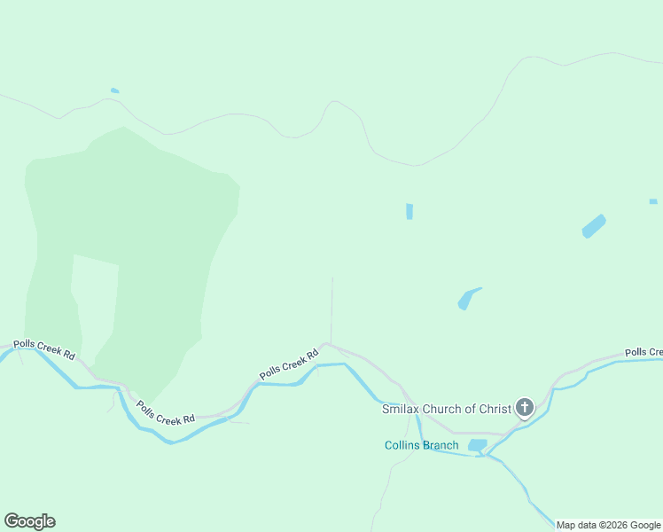 map of restaurants, bars, coffee shops, grocery stores, and more near 1290 Polls Creek Road in Smilax