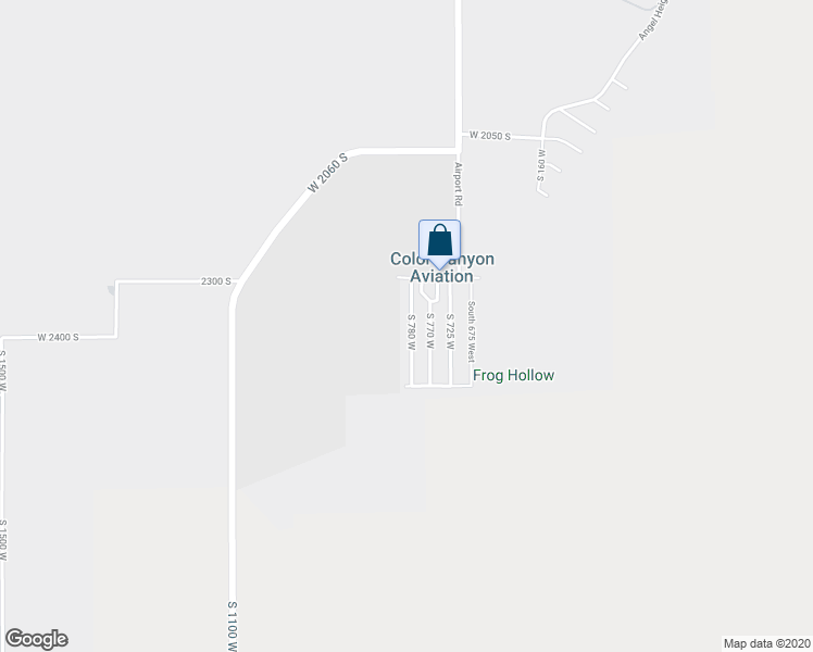 map of restaurants, bars, coffee shops, grocery stores, and more near 2390 South 780 West in Hurricane