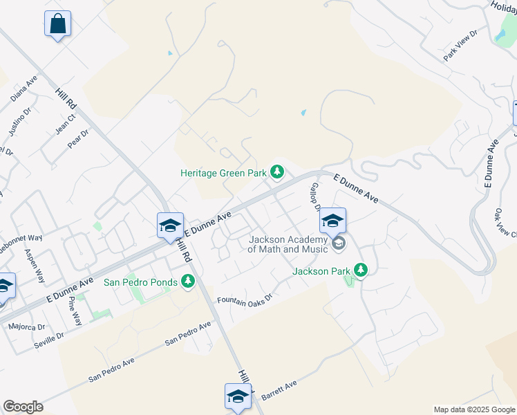 map of restaurants, bars, coffee shops, grocery stores, and more near 16954 Sorrel Court in Morgan Hill