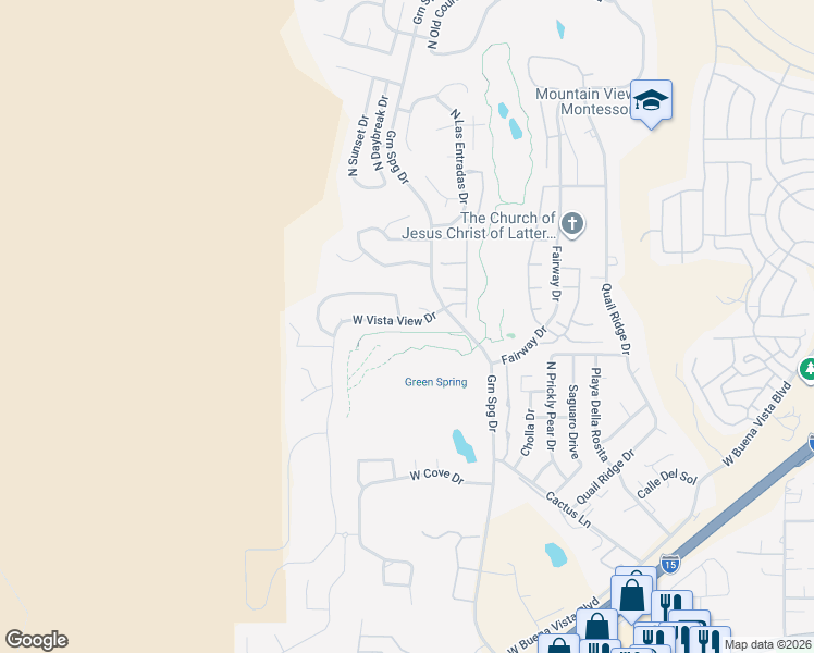 map of restaurants, bars, coffee shops, grocery stores, and more near 1185 West Vista View Drive in Washington