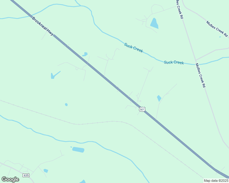 map of restaurants, bars, coffee shops, grocery stores, and more near 10733 Brookneal Highway in Gladys