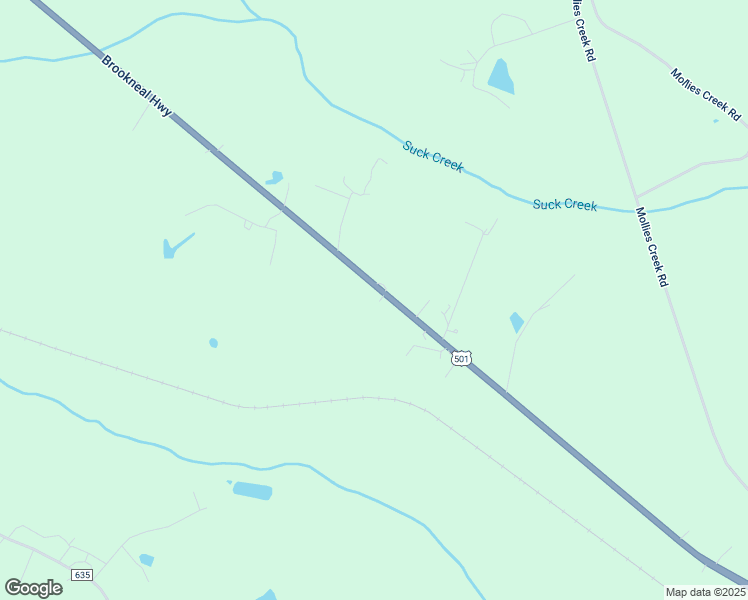 map of restaurants, bars, coffee shops, grocery stores, and more near 10733 Brookneal Highway in Gladys