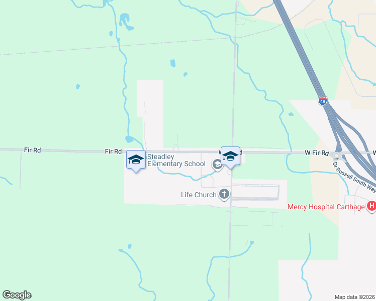 map of restaurants, bars, coffee shops, grocery stores, and more near in Carthage