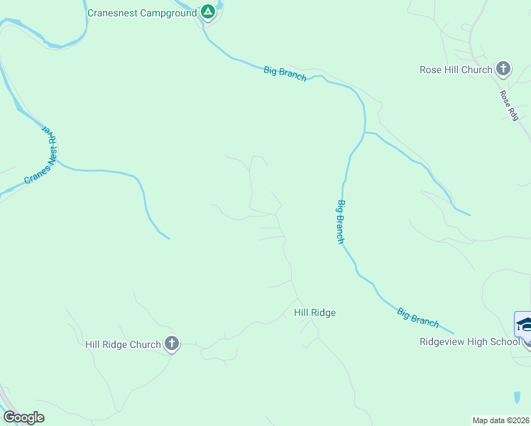 map of restaurants, bars, coffee shops, grocery stores, and more near State Route 728 in Dickenson County