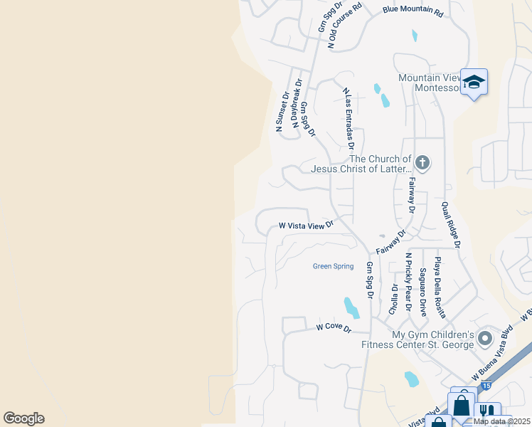 map of restaurants, bars, coffee shops, grocery stores, and more near 1361 West Red Butte Drive in Washington