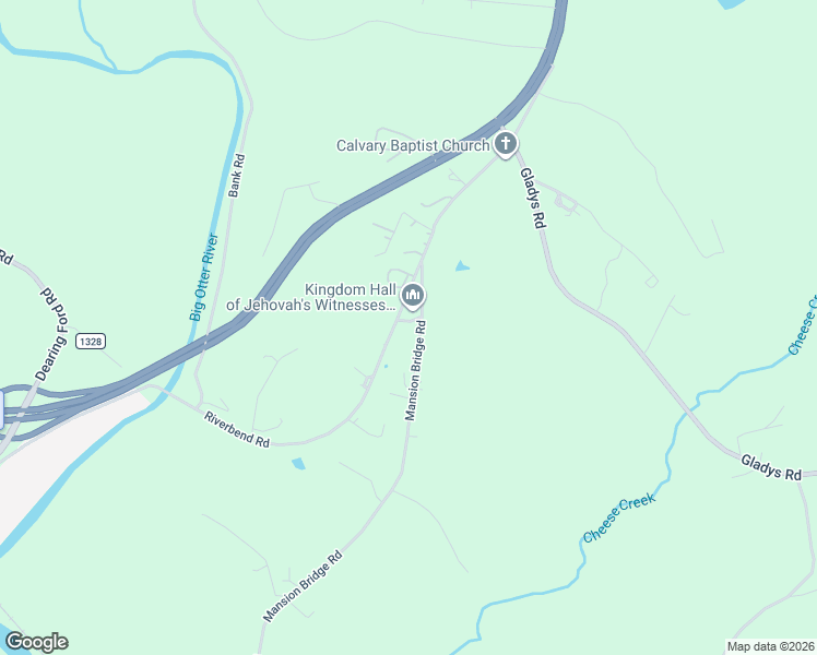 map of restaurants, bars, coffee shops, grocery stores, and more near 656 Riverbend Road in Altavista