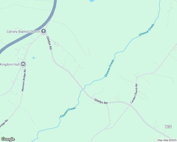 map of restaurants, bars, coffee shops, grocery stores, and more near 8375 Gladys Road in Altavista