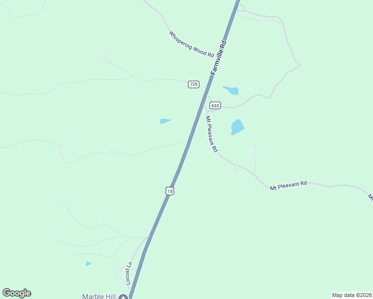 map of restaurants, bars, coffee shops, grocery stores, and more near 13038 Farmville Road in Meherrin