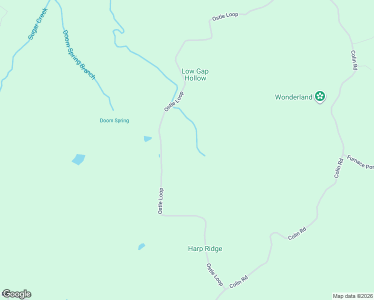 map of restaurants, bars, coffee shops, grocery stores, and more near 768 Ostle Loop in Grand Rivers