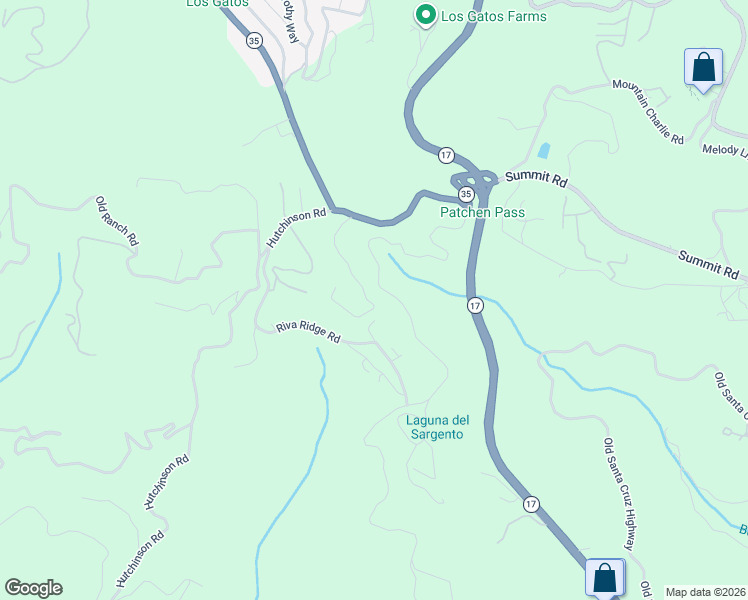 map of restaurants, bars, coffee shops, grocery stores, and more near 21975 Stagecoach Road in Los Gatos