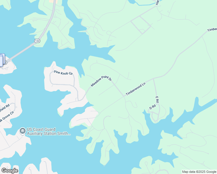 map of restaurants, bars, coffee shops, grocery stores, and more near 113 Bent Tree Road in Moneta
