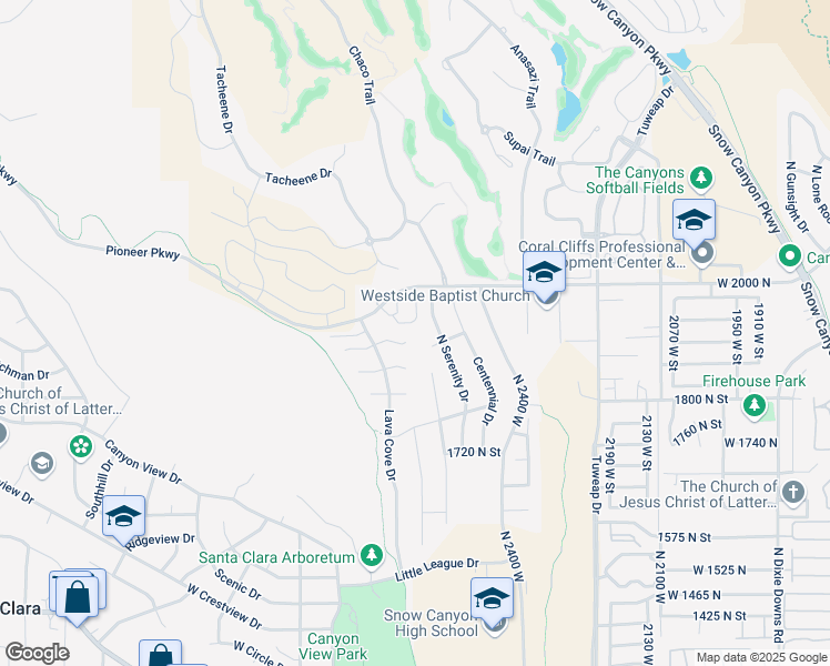 map of restaurants, bars, coffee shops, grocery stores, and more near 34 Bedrock Circle in Santa Clara