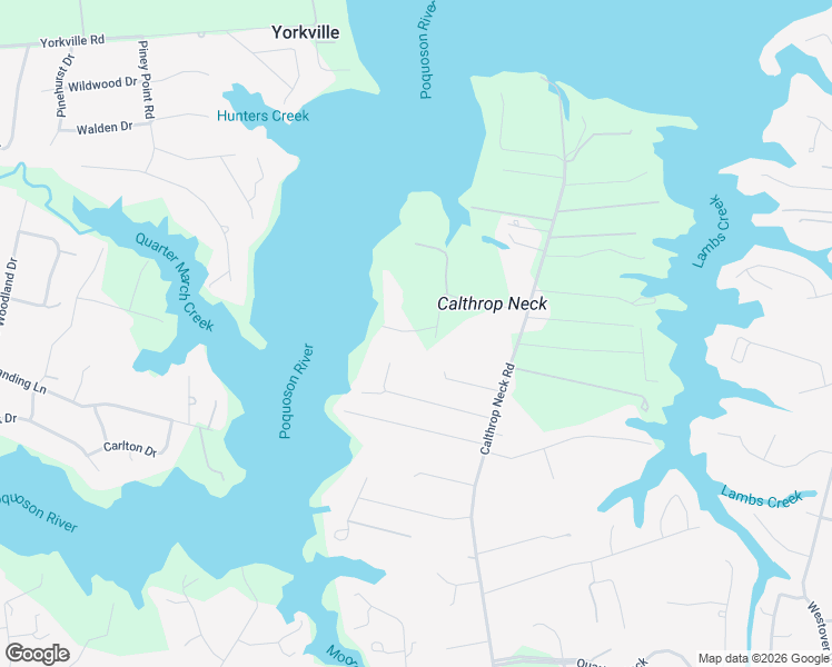 map of restaurants, bars, coffee shops, grocery stores, and more near 307 Shackleford Road in Yorktown