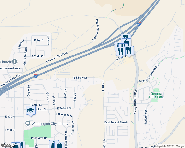 map of restaurants, bars, coffee shops, grocery stores, and more near in Washington