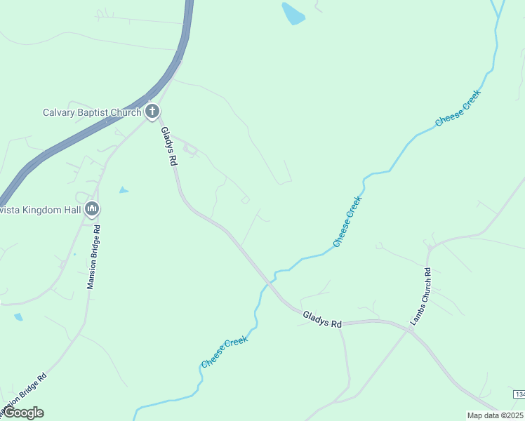map of restaurants, bars, coffee shops, grocery stores, and more near 8375 Gladys Road in Altavista