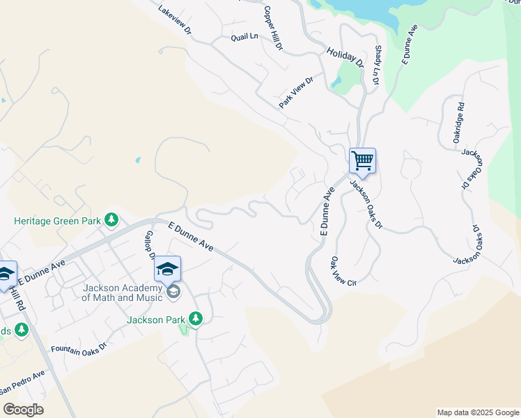 map of restaurants, bars, coffee shops, grocery stores, and more near 2990 Thomas Grade in Morgan Hill