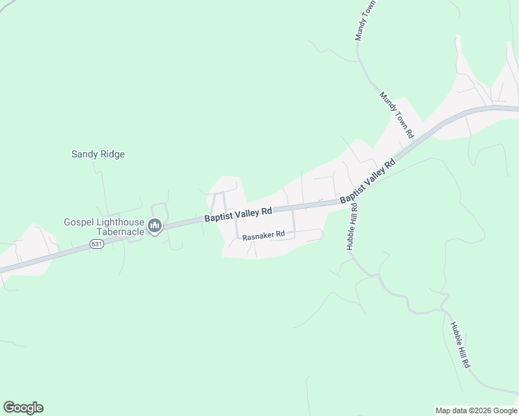 map of restaurants, bars, coffee shops, grocery stores, and more near 7353 Baptist Valley Road in Tazewell County