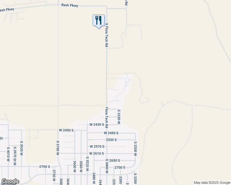 map of restaurants, bars, coffee shops, grocery stores, and more near 2238 South Redstone Drive in Hurricane