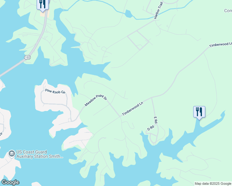 map of restaurants, bars, coffee shops, grocery stores, and more near 200 Oak Hollow Road in Moneta