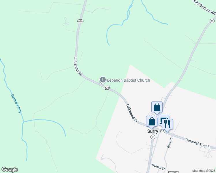 map of restaurants, bars, coffee shops, grocery stores, and more near 11 Kingsway Lane in Spring Grove