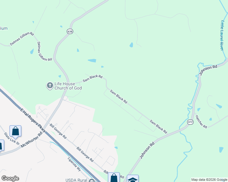 map of restaurants, bars, coffee shops, grocery stores, and more near 434 Sam Black Road in London