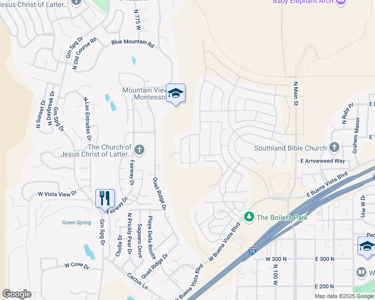 map of restaurants, bars, coffee shops, grocery stores, and more near 836 North Brookwood Drive in Washington
