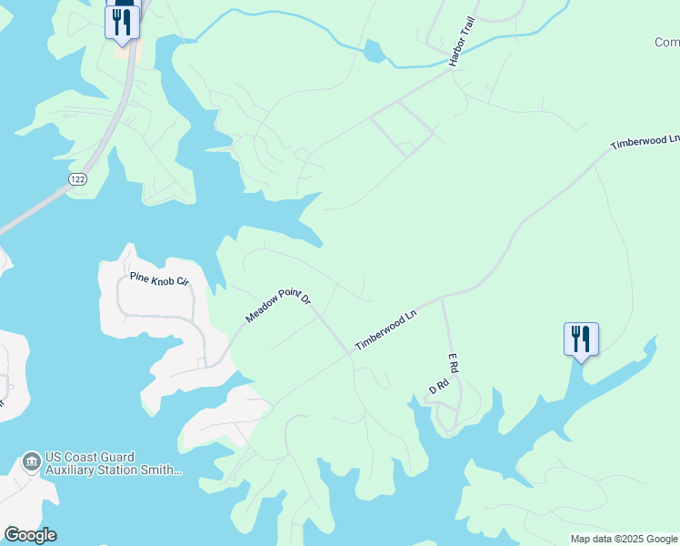 map of restaurants, bars, coffee shops, grocery stores, and more near 200-298 Oak Hollow Road in Moneta