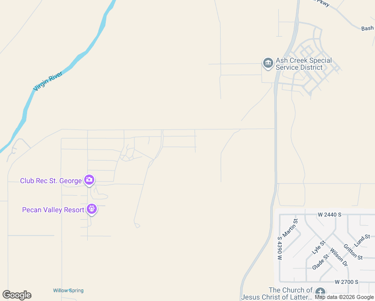 map of restaurants, bars, coffee shops, grocery stores, and more near 4769 West 2020 South in Hurricane