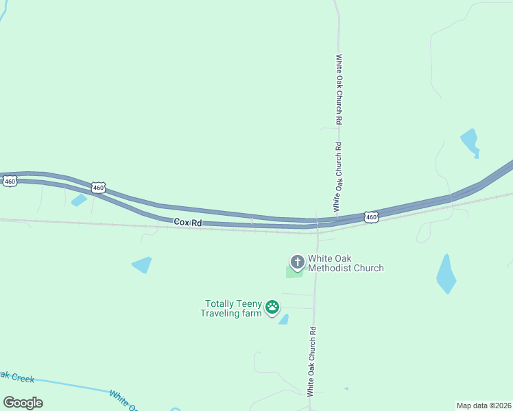 map of restaurants, bars, coffee shops, grocery stores, and more near 4812 Cox Road in Wilsons