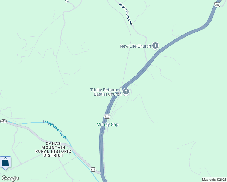 map of restaurants, bars, coffee shops, grocery stores, and more near 7963 Franklin Road in Boones Mill