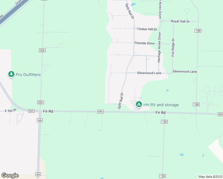 map of restaurants, bars, coffee shops, grocery stores, and more near 109 Split Rail Drive in Joplin
