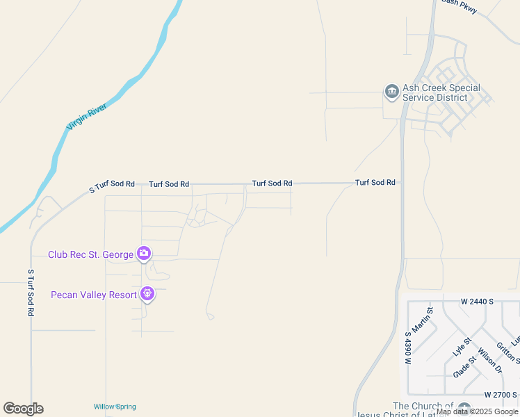 map of restaurants, bars, coffee shops, grocery stores, and more near West 2020 South in Hurricane