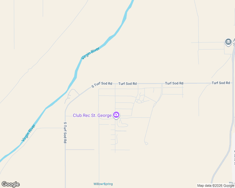 map of restaurants, bars, coffee shops, grocery stores, and more near 1925 South 5200 West in Hurricane