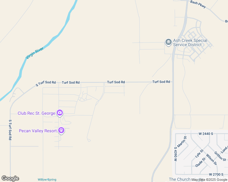 map of restaurants, bars, coffee shops, grocery stores, and more near West 2020 South in Hurricane