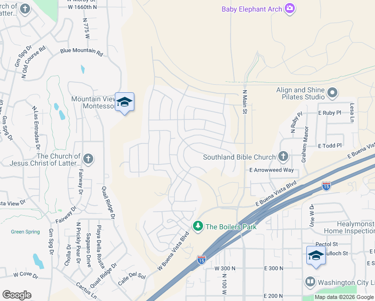 map of restaurants, bars, coffee shops, grocery stores, and more near 279 West Sunstone Way in Washington