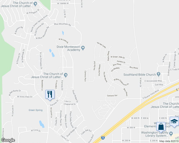 map of restaurants, bars, coffee shops, grocery stores, and more near 836 North Brookwood Drive in Washington