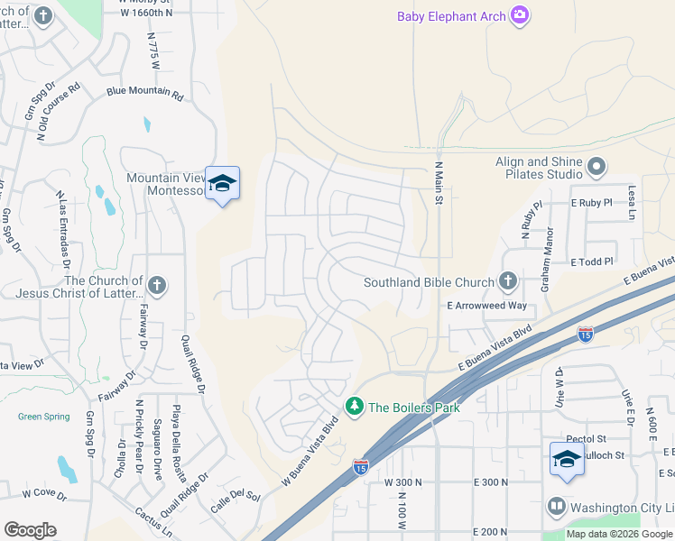 map of restaurants, bars, coffee shops, grocery stores, and more near 267 Peridot Drive in Washington