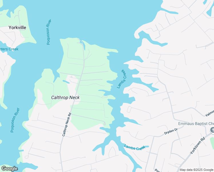 map of restaurants, bars, coffee shops, grocery stores, and more near 106 Ocean Breeze Drive in Yorktown
