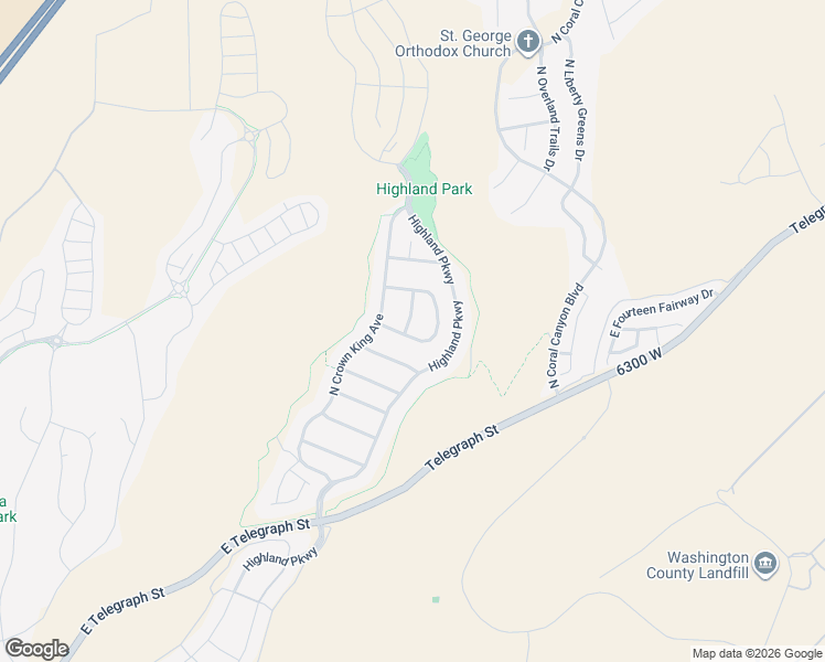 map of restaurants, bars, coffee shops, grocery stores, and more near 960 North Silver Lode Avenue in Washington