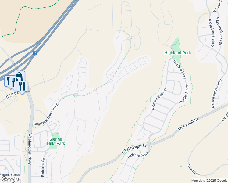 map of restaurants, bars, coffee shops, grocery stores, and more near 974 Pleasant Valley Lane in Washington