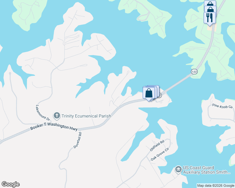 map of restaurants, bars, coffee shops, grocery stores, and more near 65 Bridgewater Pointe Place in Moneta