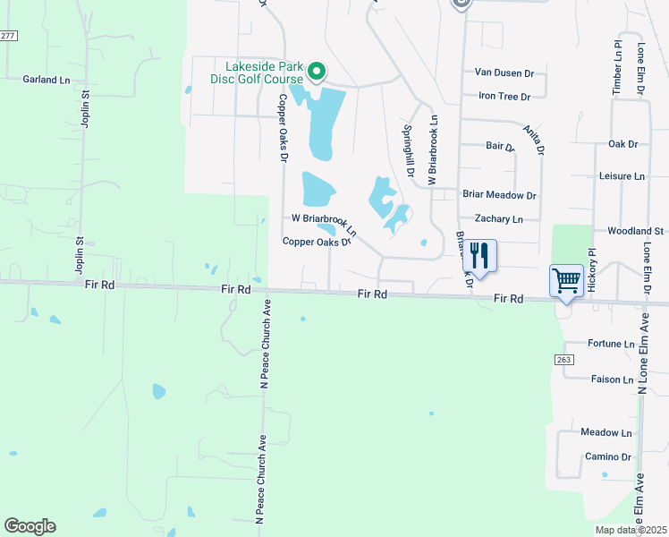 map of restaurants, bars, coffee shops, grocery stores, and more near 1113 Marie Lane in Carl Junction
