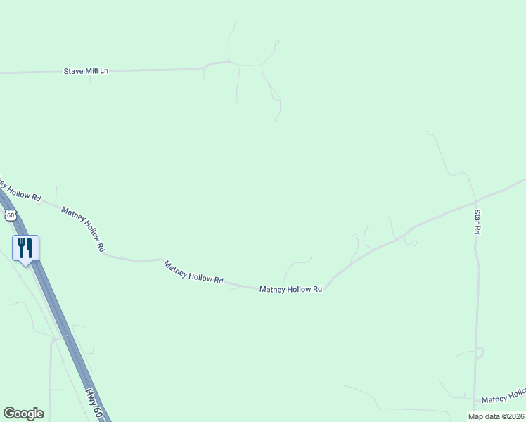 map of restaurants, bars, coffee shops, grocery stores, and more near Matney Hollow Road in Seymour