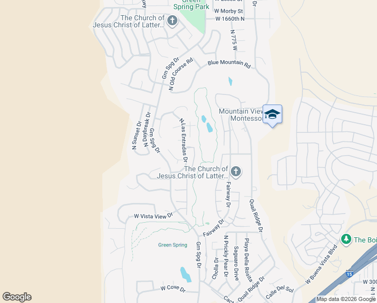 map of restaurants, bars, coffee shops, grocery stores, and more near 978 North Las Entradas Drive in Washington