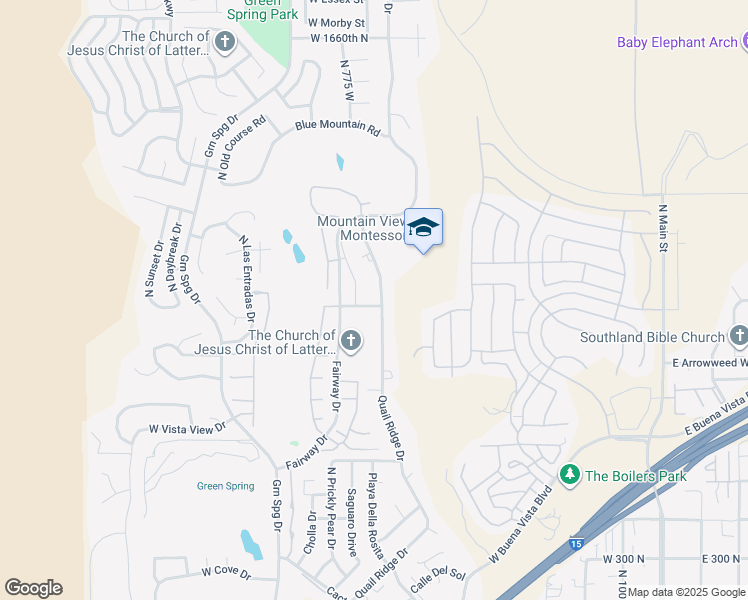 map of restaurants, bars, coffee shops, grocery stores, and more near 1010 Quail Ridge Drive in Washington
