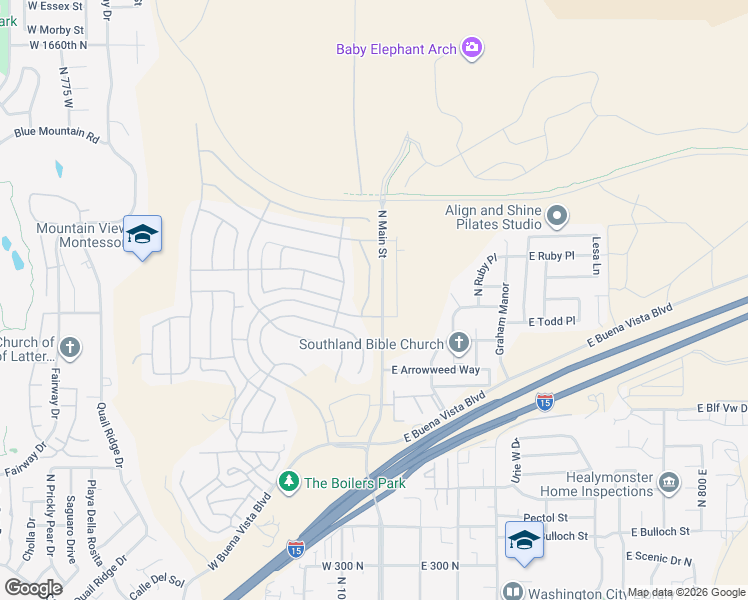 map of restaurants, bars, coffee shops, grocery stores, and more near 996 Camino Agua in Washington