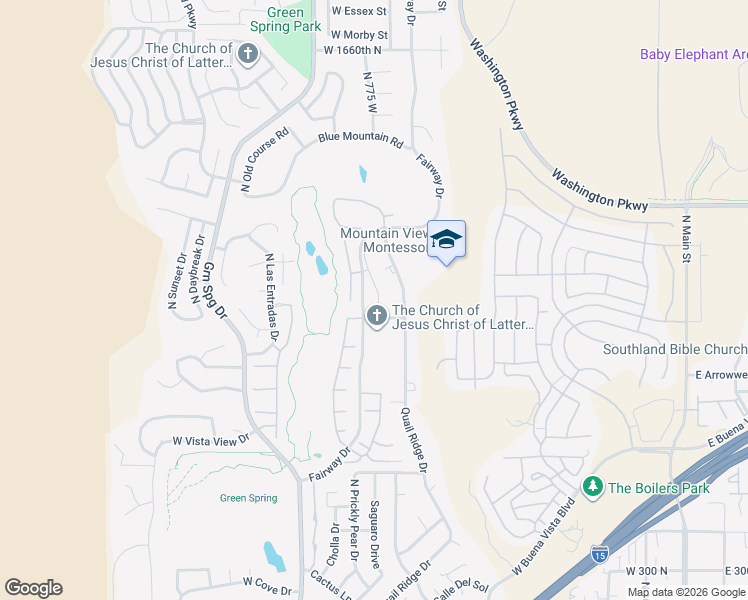 map of restaurants, bars, coffee shops, grocery stores, and more near 977 North Sundown Drive in Washington