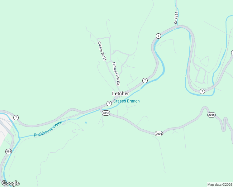 map of restaurants, bars, coffee shops, grocery stores, and more near in Letcher